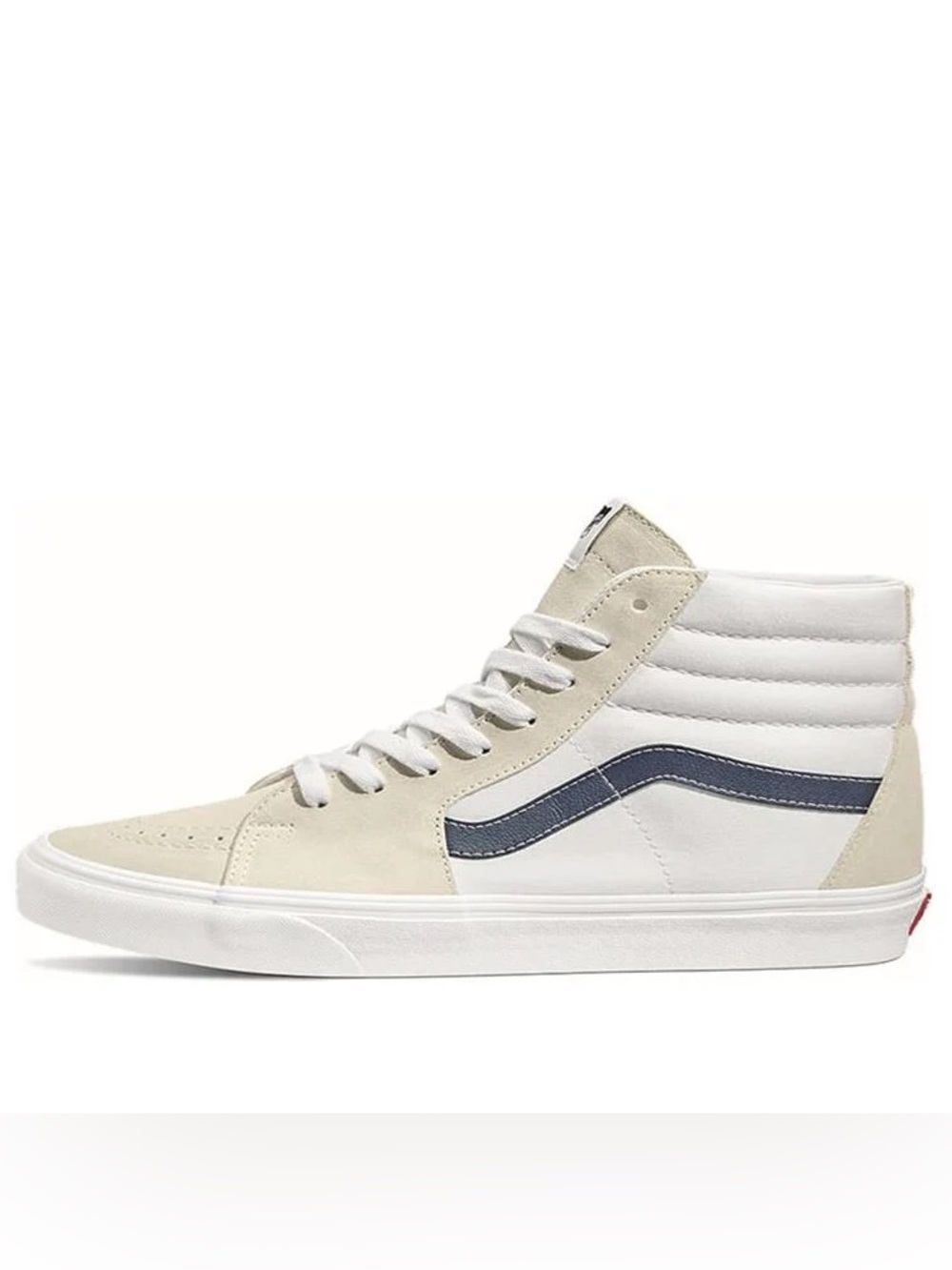 Vans SK8-HI Classic Sport WHITE CREAM BLUE Size 10 Skate Shoes